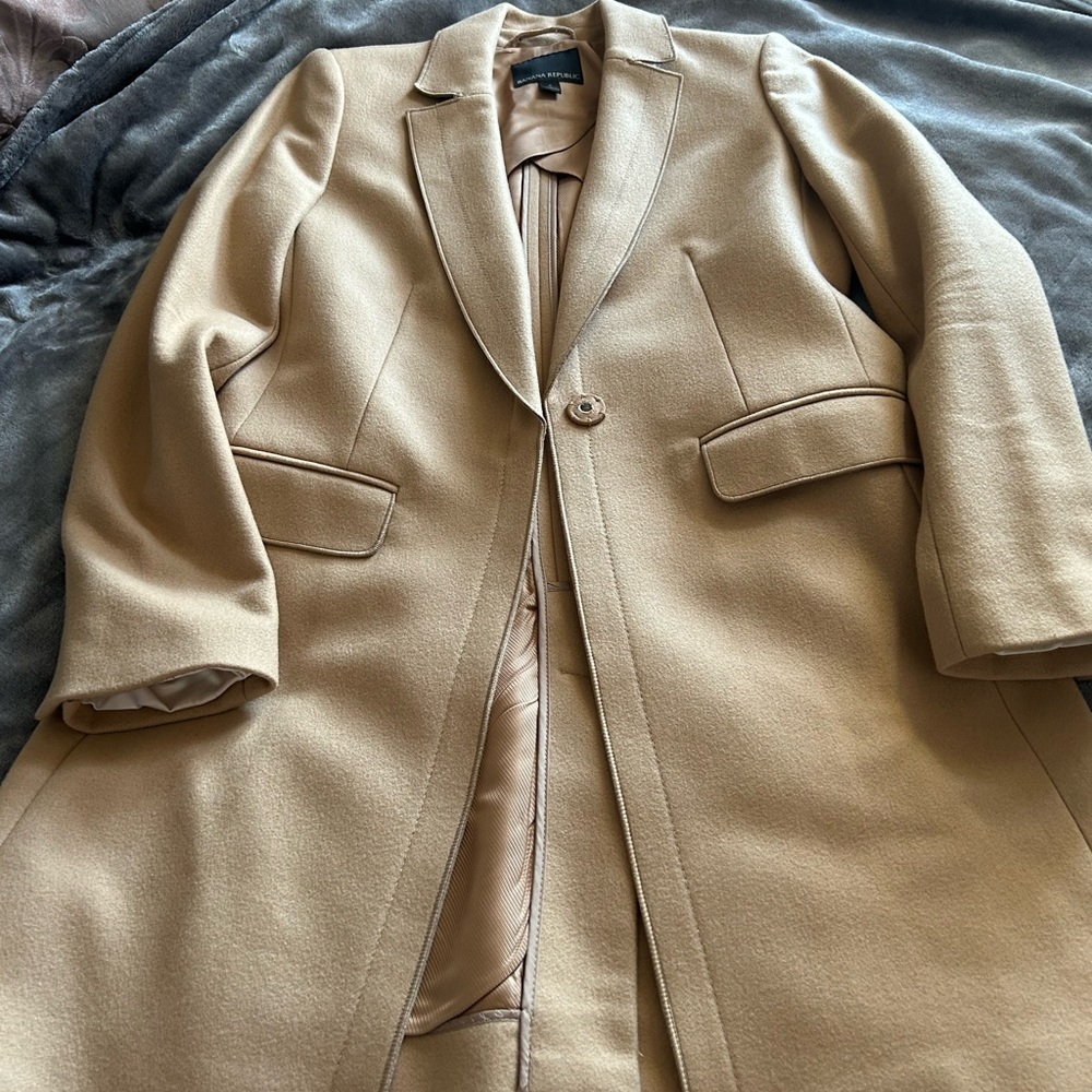 Banana Republic Camel Long Coat